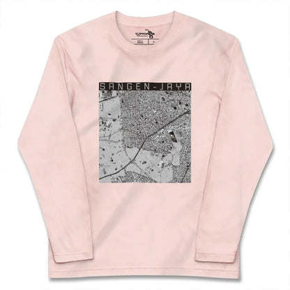 【三軒茶屋（東京都）】地図柄ロングスリーブTシャツ