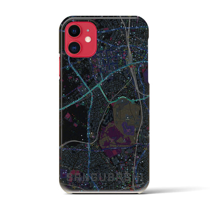 【参宮橋（東京都）】地図柄iPhoneケース（バックカバータイプ）