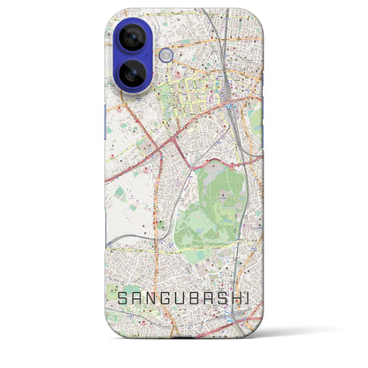 【参宮橋（東京都）】地図柄iPhoneケース（バックカバータイプ）ナチュラル・iPhone 16 Pro Max 用