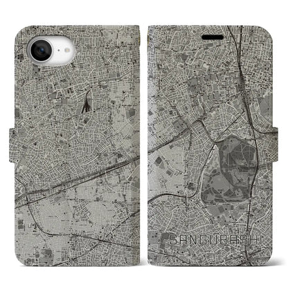 【参宮橋（東京都）】地図柄iPhoneケース（手帳タイプ）