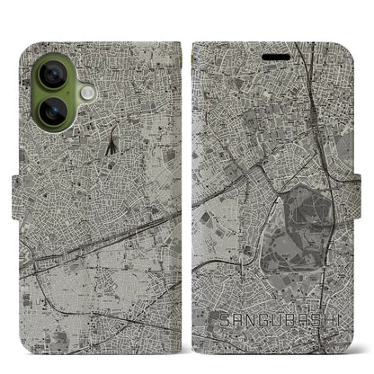 【参宮橋（東京都）】地図柄iPhoneケース（手帳タイプ）