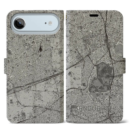 【参宮橋（東京都）】地図柄iPhoneケース（手帳タイプ）