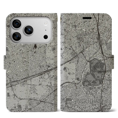 【参宮橋（東京都）】地図柄iPhoneケース（手帳タイプ）