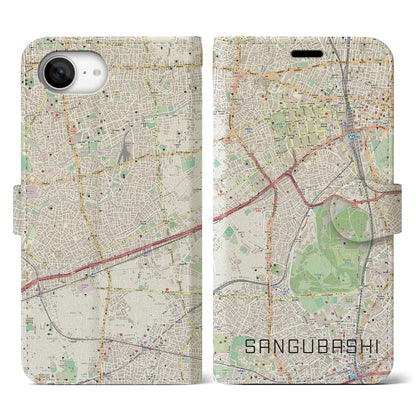 【参宮橋（東京都）】地図柄iPhoneケース（手帳タイプ）