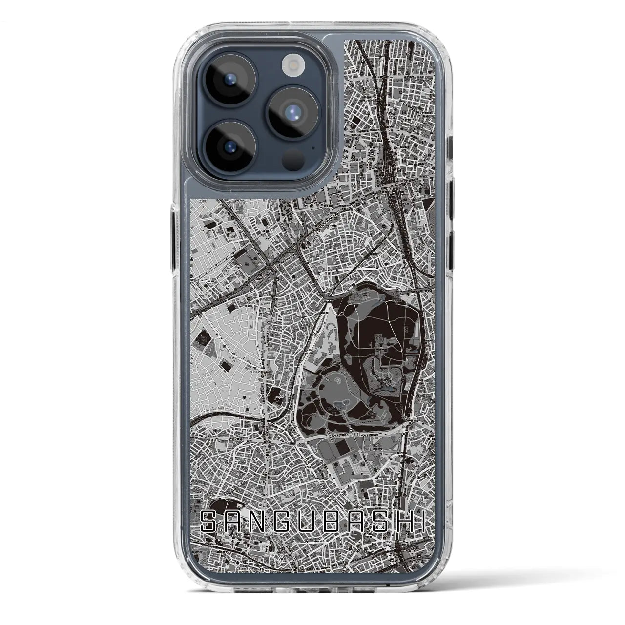 【参宮橋（東京都）】地図柄iPhoneケース（MagSafeタイプ）