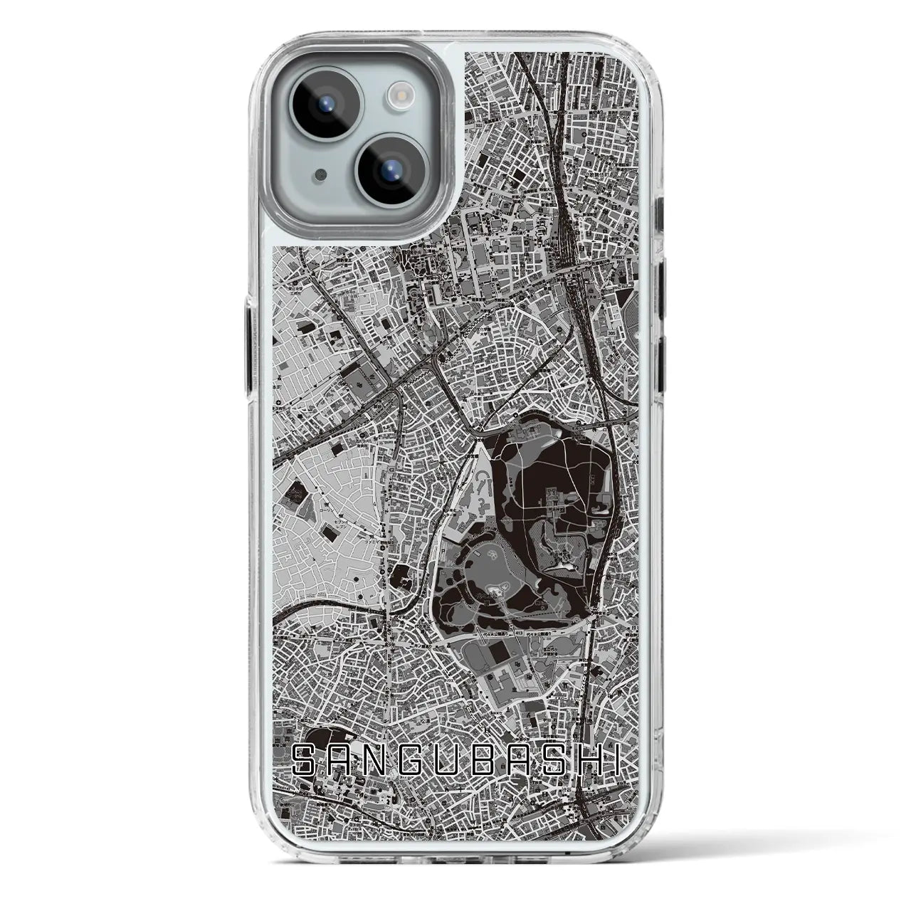 【参宮橋（東京都）】地図柄iPhoneケース（MagSafeタイプ）