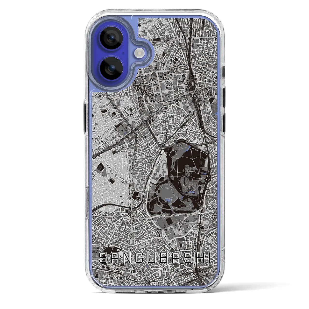【参宮橋（東京都）】地図柄iPhoneケース（MagSafeタイプ）