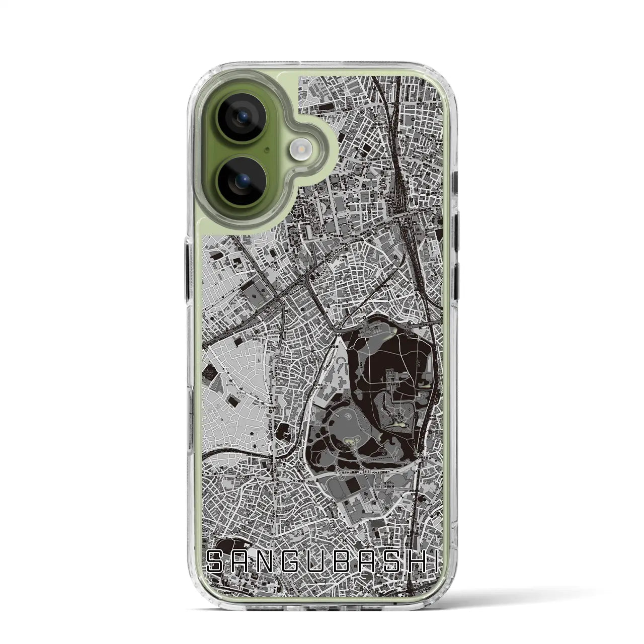 【参宮橋（東京都）】地図柄iPhoneケース（MagSafeタイプ）