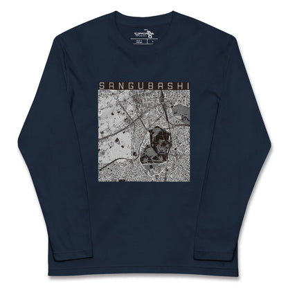 【参宮橋（東京都）】地図柄ロングスリーブTシャツ