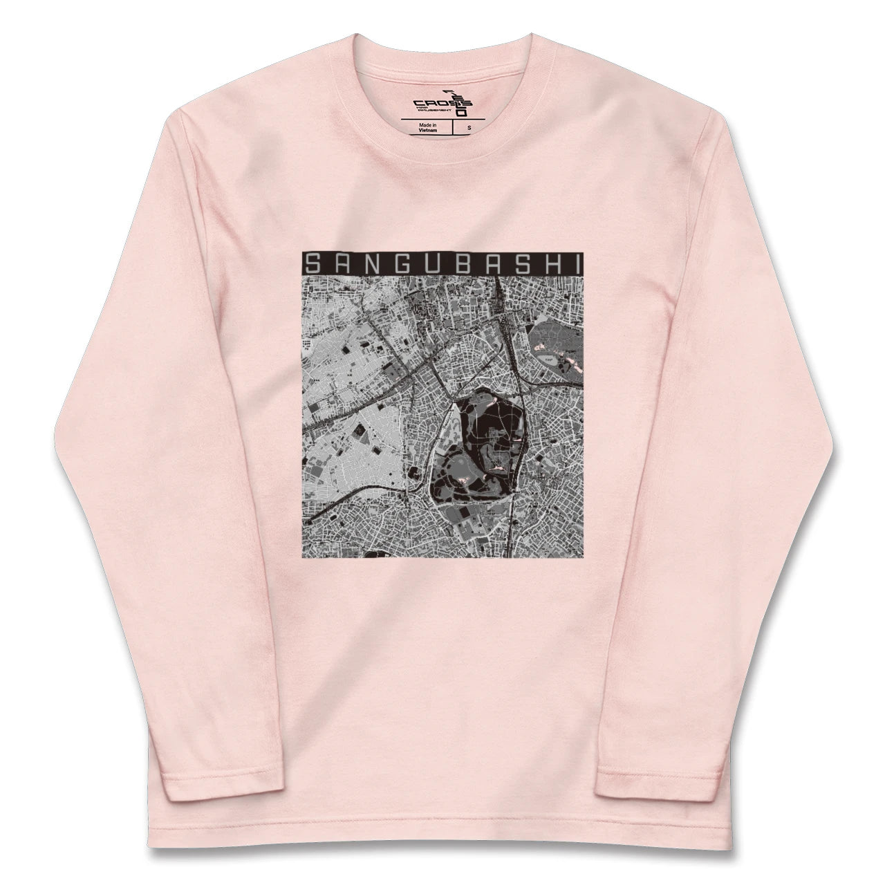 【参宮橋（東京都）】地図柄ロングスリーブTシャツ