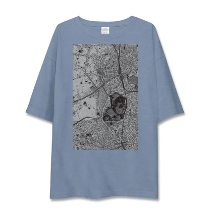 【参宮橋（東京都）】地図柄ビッグシルエットTシャツ