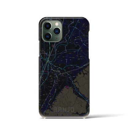 【三条（新潟県）】地図柄iPhoneケース（バックカバータイプ）