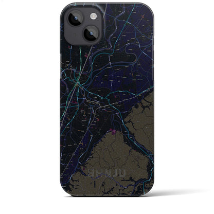 【三条（新潟県）】地図柄iPhoneケース（バックカバータイプ）