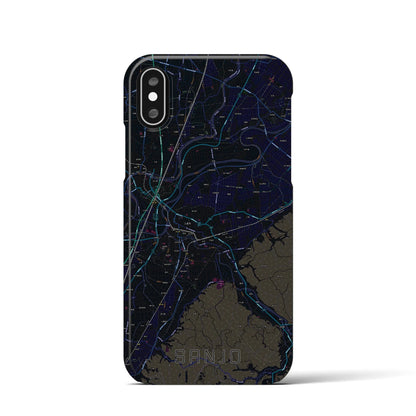 【三条（新潟県）】地図柄iPhoneケース（バックカバータイプ）