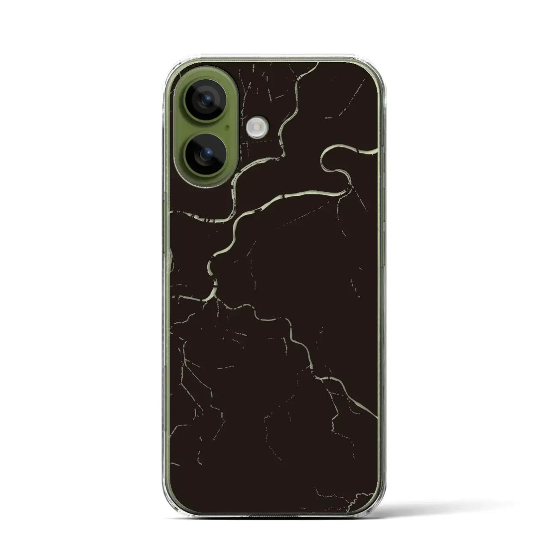 【三条（新潟県）】地図柄iPhoneケース（クリアタイプ）モノトーン・iPhone 17 Pro Max 用