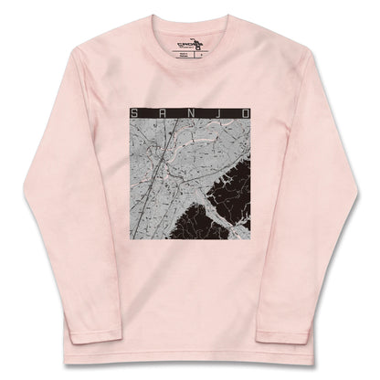 【三条（新潟県）（新潟県）】地図柄ロングスリーブTシャツ