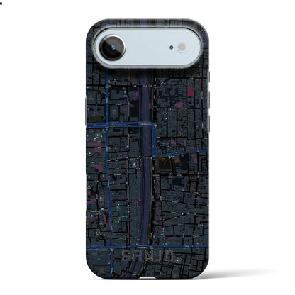 【三条（京都府）】地図柄iPhoneケース（バックカバータイプ）