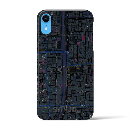 【三条（京都府）】地図柄iPhoneケース（バックカバータイプ）