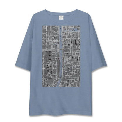 【三条（京都府）】地図柄ビッグシルエットTシャツ