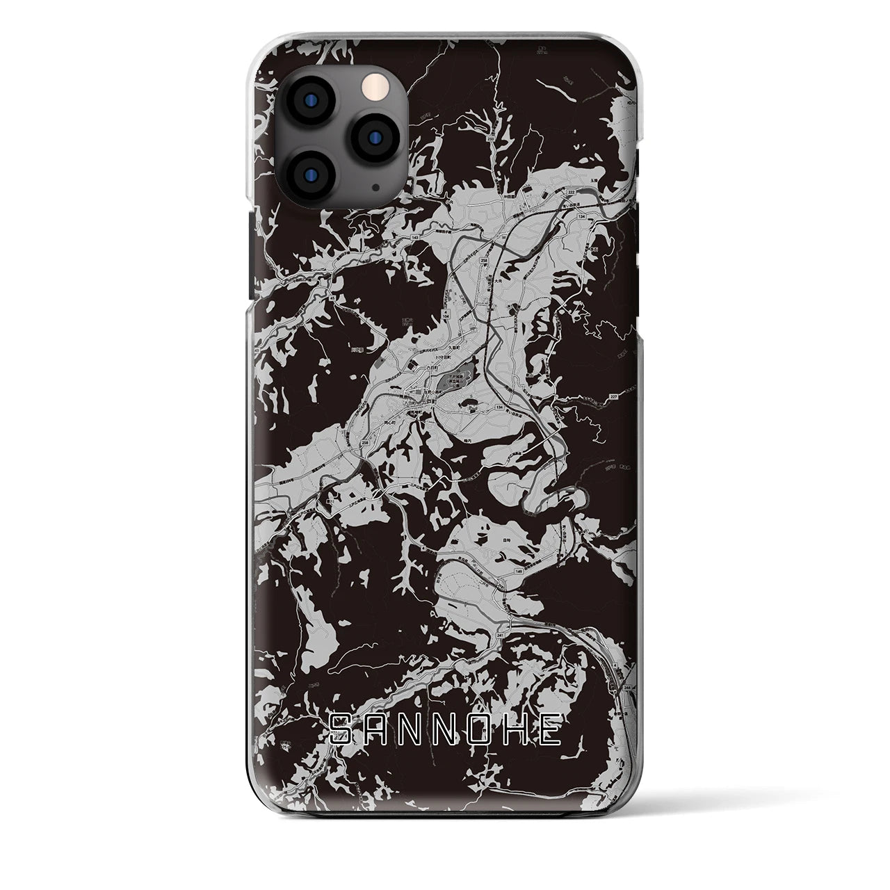 【三戸（青森県）】地図柄iPhoneケース（クリアタイプ）