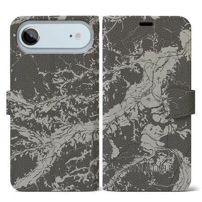 【三戸（青森県）】地図柄iPhoneケース（手帳タイプ）