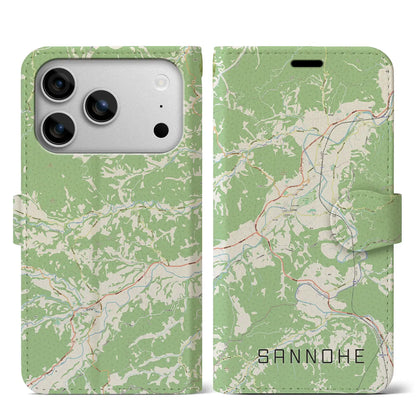 【三戸（青森県）】地図柄iPhoneケース（手帳タイプ）