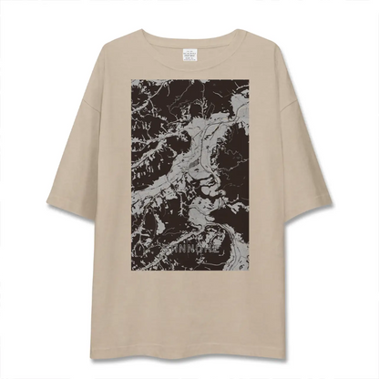 【三戸（青森県）】地図柄ビッグシルエットTシャツ