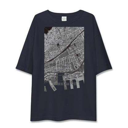 【三宮2（兵庫県）】地図柄ビッグシルエットTシャツ