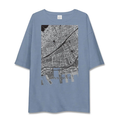 【三宮2（兵庫県）】地図柄ビッグシルエットTシャツ