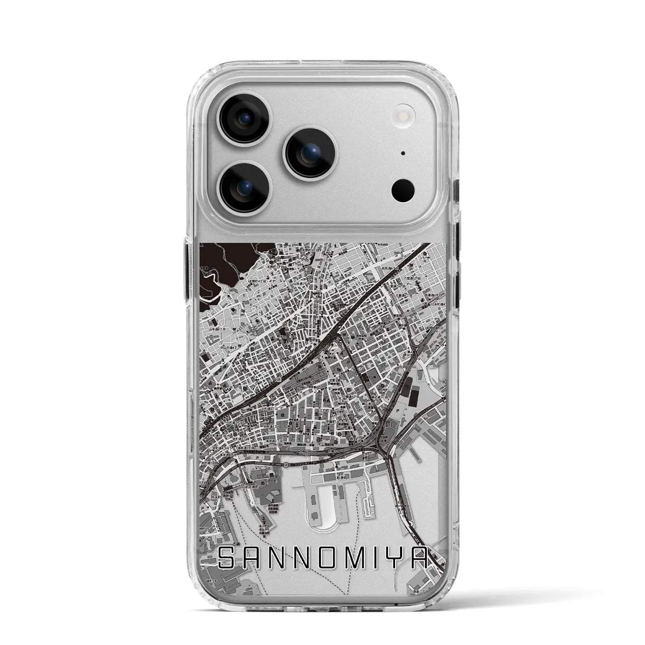 【三宮（兵庫県）】地図柄iPhoneケース（MagSafeタイプ）