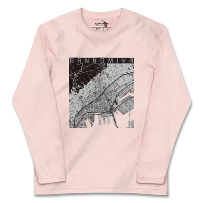 【三宮（兵庫県）】地図柄ロングスリーブTシャツ