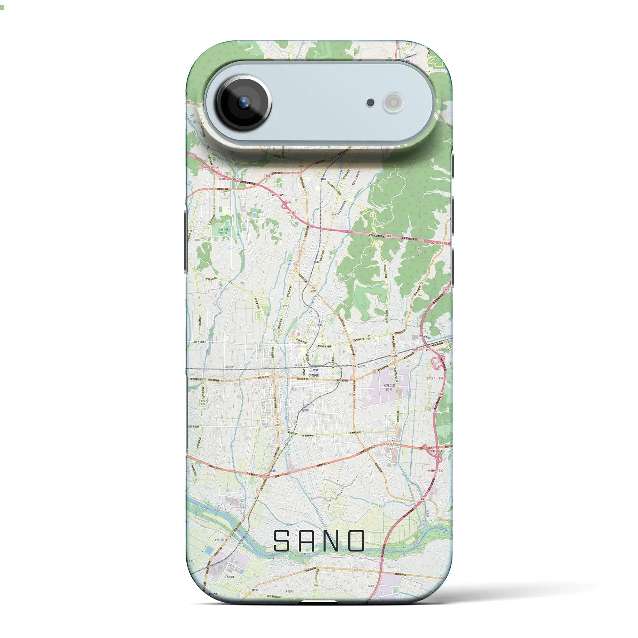 【佐野（栃木県）】地図柄iPhoneケース（バックカバータイプ）