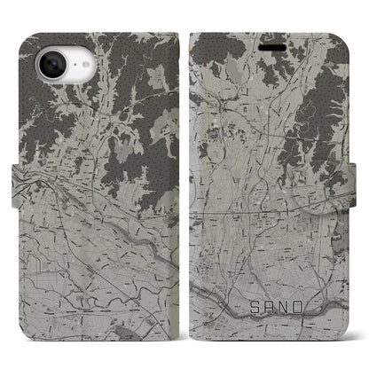 【佐野（栃木県）】地図柄iPhoneケース（手帳タイプ）