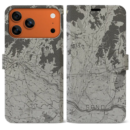 【佐野（栃木県）】地図柄iPhoneケース（手帳タイプ）