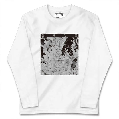 【佐野（栃木県）】地図柄ロングスリーブTシャツ