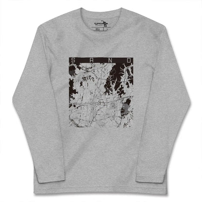 【佐野（栃木県）】地図柄ロングスリーブTシャツ