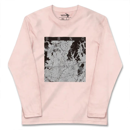 【佐野（栃木県）】地図柄ロングスリーブTシャツ
