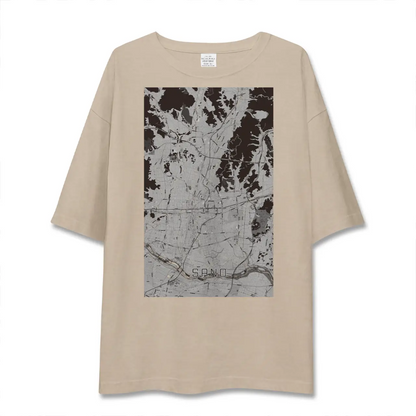 【佐野（栃木県）】地図柄ビッグシルエットTシャツ