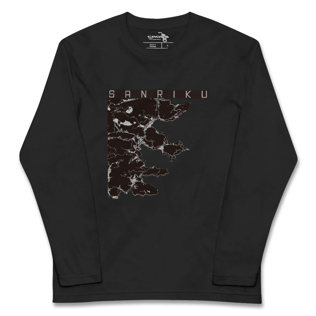 【三陸（岩手県）】地図柄ロングスリーブTシャツ