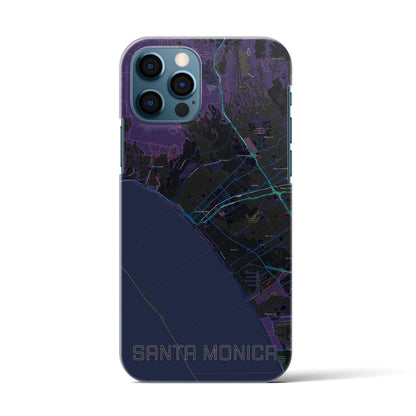 【サンタモニカ（アメリカ）】地図柄iPhoneケース（バックカバータイプ）