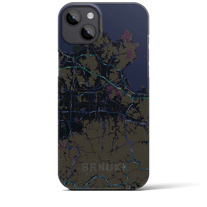 【さぬき（香川県）】地図柄iPhoneケース（バックカバータイプ）