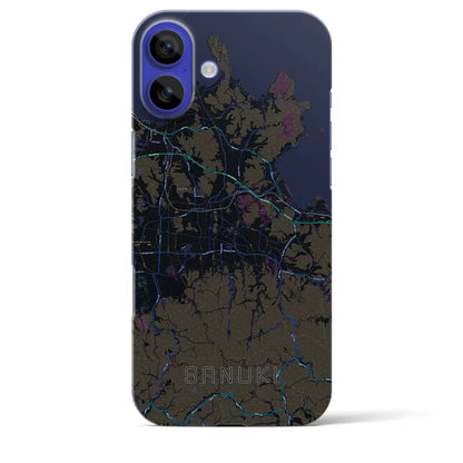 【さぬき（香川県）】地図柄iPhoneケース（バックカバータイプ）