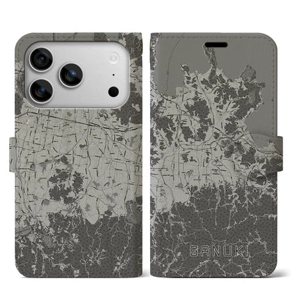 【さぬき（香川県）】地図柄iPhoneケース（手帳タイプ）