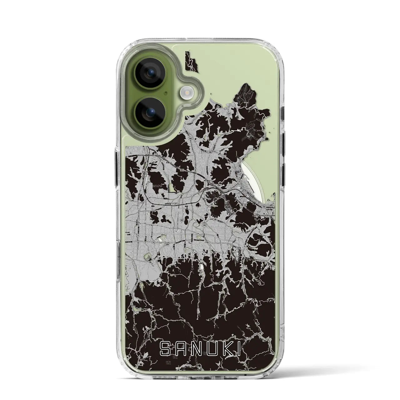 【さぬき（香川県）】地図柄iPhoneケース（MagSafeタイプ）