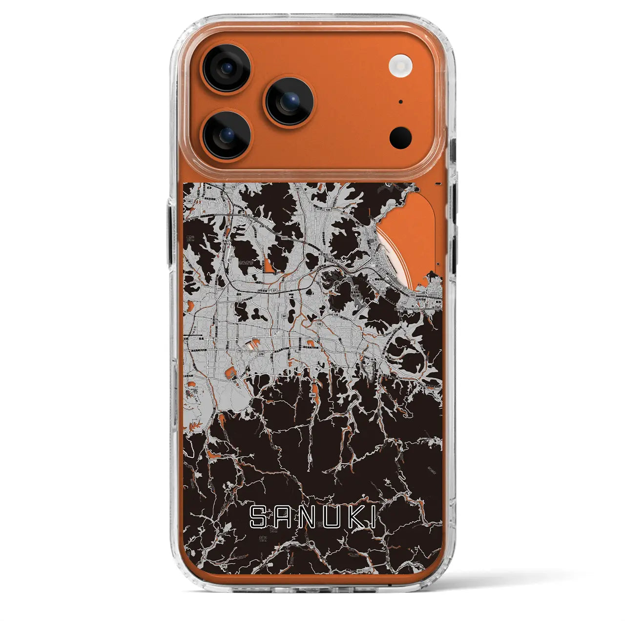 【さぬき（香川県）】地図柄iPhoneケース（MagSafeタイプ）