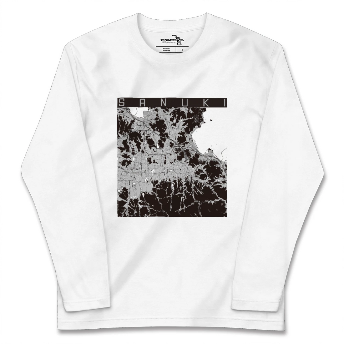 【さぬき(香川県)】地図柄ロングスリーブTシャツ