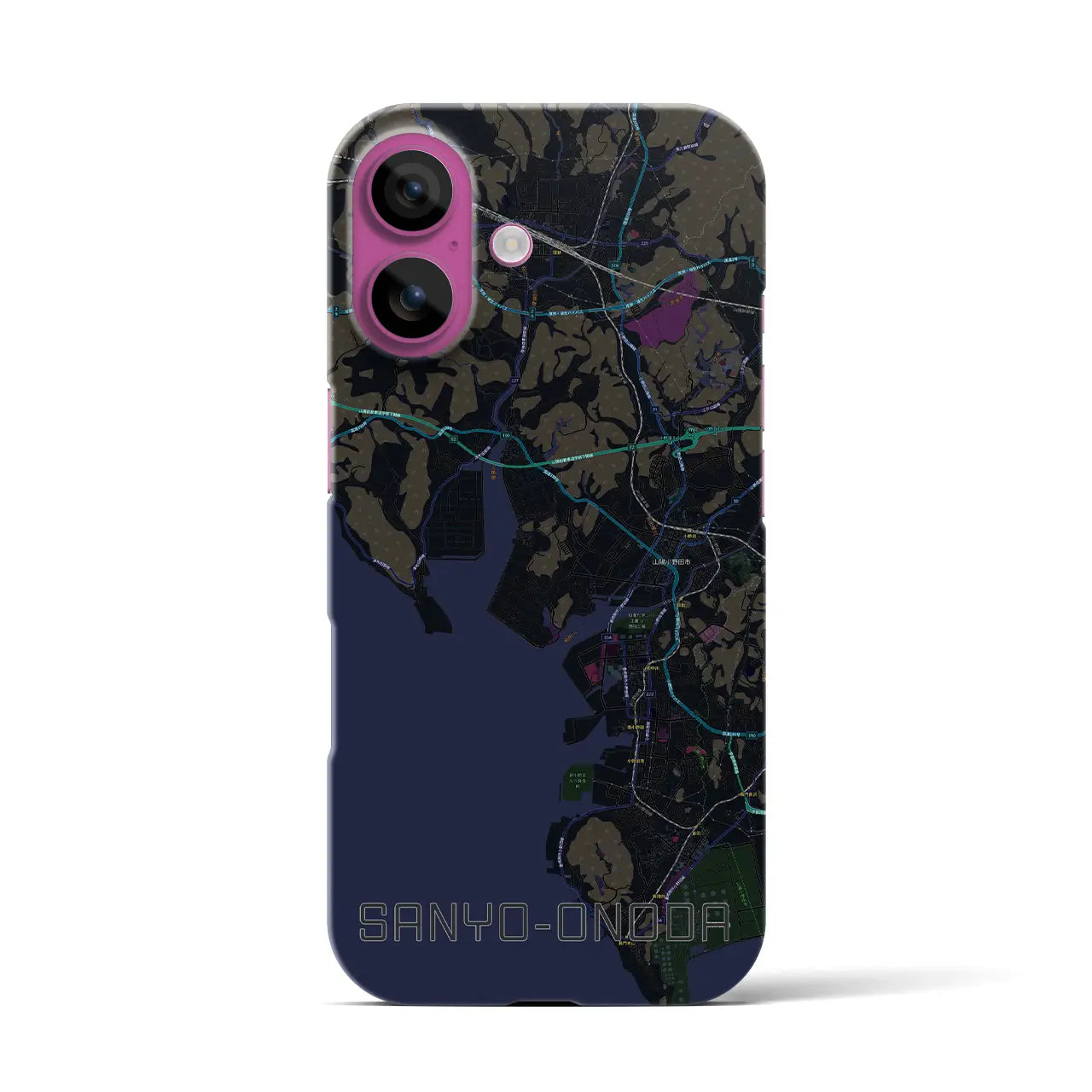 【山陽小野田（山口県）】地図柄iPhoneケース（バックカバータイプ）