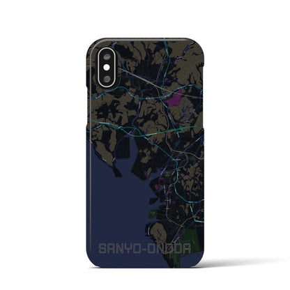 【山陽小野田（山口県）】地図柄iPhoneケース（バックカバータイプ）