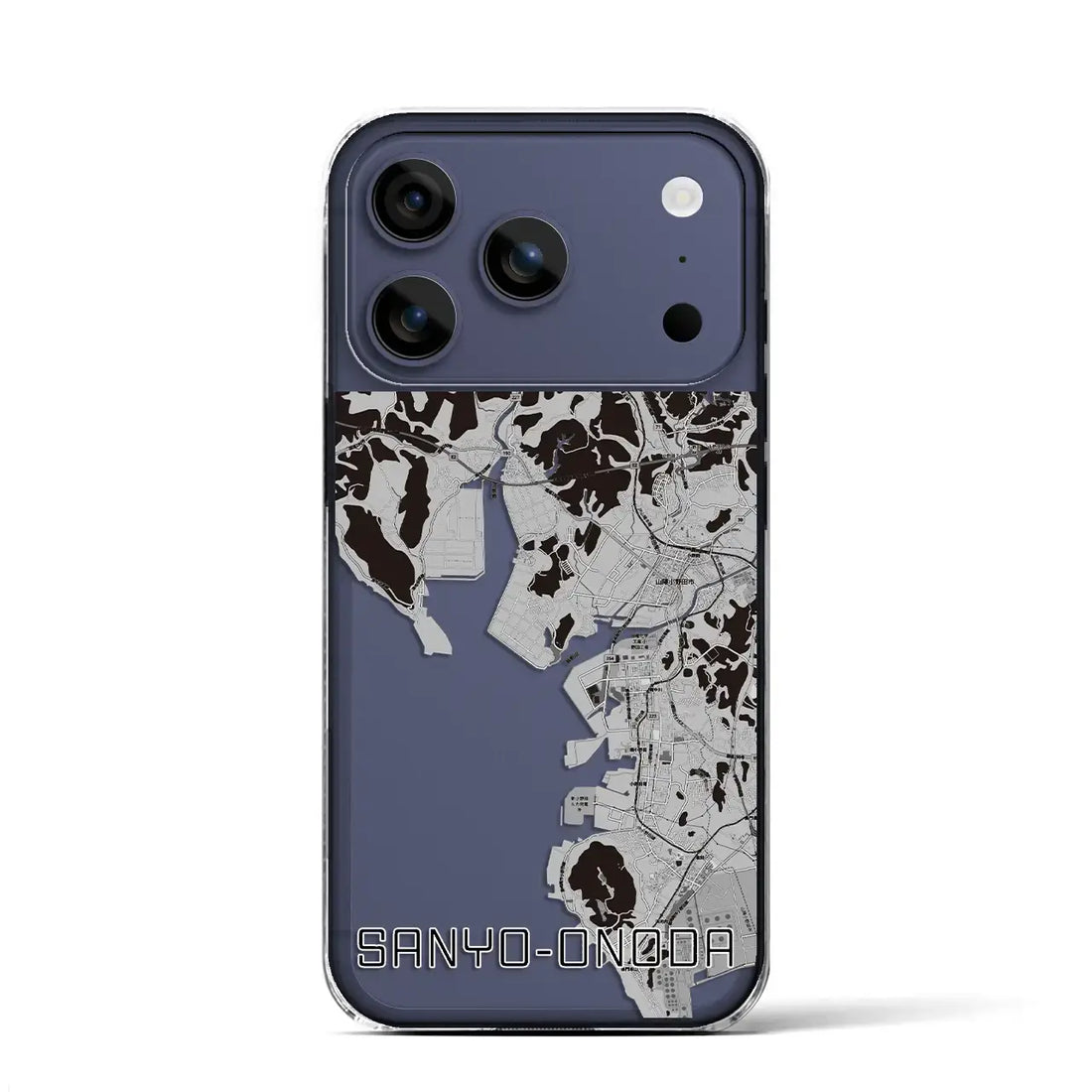 【山陽小野田(山口県)】地図柄iPhoneケース(クリアタイプ)