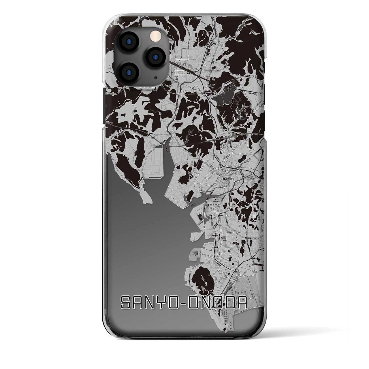 【山陽小野田（山口県）】地図柄iPhoneケース（クリアタイプ）